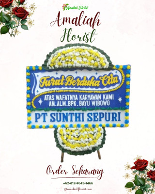 Papan Bunga Duka di Kerembong